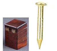 YUKERMARB Chiodo a Testa Tonda, Materiale in Ottone per un Fissaggio Forte, Installazione Semplice, Perfetto per Cerniere di Mobili Domestici Nelle Dimensioni 10mm 15mm 18mm 22mm (10 mm di lunghezza)