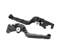 YUKERMARB Confezione da 2 Leve Freno Frizione, Design Regolabile in Lega di Alluminio per Maggiore Sicurezza e Prestazioni Sulle Motociclette (BLACK)