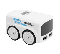YUKERMARB Giocattolo per Autobus RC con Controllo Intelligente dei Gesti, Giocattolo per Autobus RC Elettrico con Musica Leggera a LED con Rilevamento a Infrarossi con 9 Espressioni (WHITE)