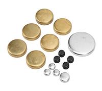 YUKERMARB Kit Tappi di Congelamento in Ottone MPE, 108BR, Motori Small | Ottone Massiccio, Ricostruzioni del Motore, Kit di Tappi di Espansione, Compatibilità Windsor 1962-2001, Assortimento da