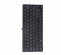 YUKERMARB Mini USB Wired Keyboard Compact Space-Saving ABS Multimedia Keypad with 3.6ft Long Cable for Laptop PC Desktop
