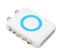 YUKERMARB Modulatore Rf Ntsc Hd Ingresso Rf Uscita Ch3 Ch4 Convertitore | Custodia in Plastica, Uso Catv Locale, Plug and Play, Compatibile Ntsc, Uscita F, Impedenza 75 Ohm, Convertitore Coassiale