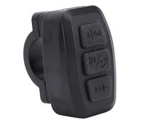 YUKERMARB Motocicletta Telecomandata, Telecomando da Manubrio Telecomando da Manubrio per Moto con Staffa di Montaggio (BLACK)