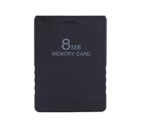 YUKERMARB Scheda di Memoria da 128 MB Plug and Play Dati in Plastica Nera | Accessori 2, compatibilità Console e Slim, Custodia in Plastica, capacità da 8 MB a 256 MB, Archiviazione dei Profili