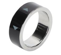 YUKERMARB Scrolling Ring Telecomando, Wireless Bluetooth Scroller Anello Smart con Tasto Selfie e Page Turner, Ricarica Magnetica IP68 Impermeabile per Telefono (Misura 19, diametro interno 64