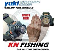 YUKI SENSITIVE SMART HEAD LAMP 100 Lumen Cree Torcia da Pesca a Messa a Fuoco...