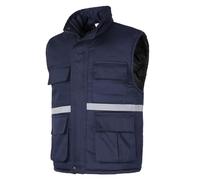 Yukirtiq Smanicato Uomo Lavoro Gilet Imbottito Multi-tasca Invernale Giacca Senza Maniche ad Alta Visibilità Gilet da Lavoro Multifunzione Giubbotto Smanicato