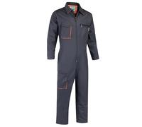 Yukirtiq Tuta da lavoro da meccanico, da uomo, multi tasche, a maniche lunghe, da lavoro, Grigio bluastro., X-Large