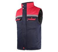Yukirtiq Uomo Gilet Multitasche da Lavoro Imbottito Alta Visibilità Giubbotto Smanicato da Lavoro Autunno Inverno Giacca Senza Maniche Abbigliamento da Lavoro