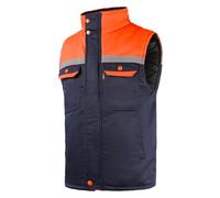 Yukirtiq Uomo Gilet Multitasche da Lavoro Imbottito Alta Visibilità Giubbotto Smanicato da Lavoro Autunno Inverno Giacca Senza Maniche Abbigliamento da Lavoro