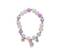 Yuko B - Bracciale in perle gatto - Bracciale per bambini con charm - Gioielli per ragazza, Petit, Poliestere, Nessuna pietra preziosa