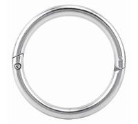 YUKOFE Anello da Naso per in Acciaio Inossidabile Durevole e Durevole con Chiusura Automatica Accessorio per Allevamento di Bestiame per Agricoltori e Veterinari Superficie Liscia (Large)