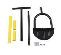 YUKOFE Edger Lawn Tool, Cordless with A 37.4in Long Handle And T - Shaped Grip Half Moon Serrated Tooth Trimmer for Grass Yard Landscape Garden Maintenance