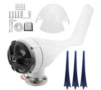 YUKOFE Kit generatore Eolico per Piccole Dimensioni da 1200 W Lame di Potenza efficienti Materiale in Fibra di Nylon per Ricarica Domestica Domestica (Blue)