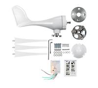 YUKOFE Kit generatore Eolico per Piccole Dimensioni da 1200 W Lame di Potenza efficienti Materiale in Fibra di Nylon per Ricarica Domestica Domestica (White)