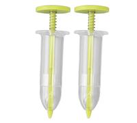 YUKOFE Mini distributore di Semi per Semina fioriera Portatile Regolabile efficiente spargitore di Semi per vassoi per piantare Giardini vasi di Fiori in plastica 2 Pezzi (Yellow)
