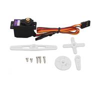 YUKOFE Servo digitale con ingranaggi in metallo Mini Servo sterzo di precisione con cuscinetto Set di bracci in plastica per aliante RC Piccolo robot Ingranaggio in metallo ramato