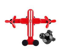 YUKOFE Supporto per telefono per auto Supporto per presa d'aria a gravità Staffa universale per smartphone con blocco automatico per conducenti di veicoli Plastica ABS Rosso Nero Blu (lucky red)