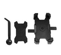 YUKOFE Supporto per telefono per bici Girevole Navigazione Bloccaggio Staffa per ciclismo per moto Specchietto retrovisore Sgancio rapido Rotazione a 360 gradi Base audace per moto (Black)