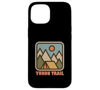 Yukon Trail Nature Vacation Backpacking Souvenir Custodia per iPhone 15
