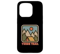 Yukon Trail Nature Vacation Backpacking Souvenir Custodia per iPhone 15 Pro