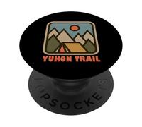 Yukon Trail Nature Vacation Backpacking Souvenir PopSockets PopGrip Adesivo