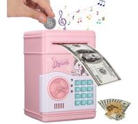 Yulado Salvadanaio Digitale Password Elettronico Codice Soldi Contanti Moneta Può Atm, Automatico Succhiare Banconote Mini Cassaforte, Money Vault Regali di Compleanno Natale Per Ragazzi Ragazze
