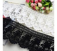 Yulakes - Bordo in pizzo di cotone, colore a scelta, lungo 2,7 m e largo 12 cm, per cucito, matrimoni, decorazioni, scrapbooking, scatole regalo