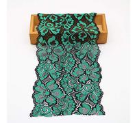 Yulakes, nastro di pizzo elasticizzato, stile vintage, per decorazioni, larghezza 18 cm, lunghezza 4,5 m