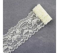 Yulakes - Nastro in pizzo vintage da 5,5 cm di larghezza, bordo in pizzo con bordo in pizzo, fascia decorativa per lavori artigianali, fascia abrasiva (crema)