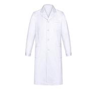 Yulang Camici da Laboratorio, Camice Bianco da Laboratorio per Uomo Donna, Unisex Maniche Lunghe Medico Lavoro Camici Laboratorio, Abbigliamento Camice Uniformi per Studenti