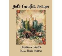 Yule Candles Design: Christmas Counted Cross Stitch Pattern
