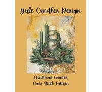 Yule Candles Design: Christmas Counted Cross Stitch Pattern