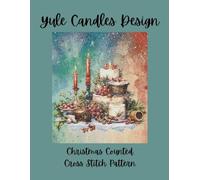 Yule Candles Design: Christmas Counted Cross Stitch Pattern
