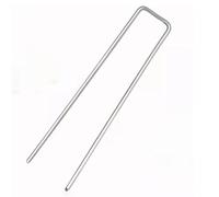 YULEESIYIP 50PCS U Type Turf Nails Galvanized Steel Proof Garden Stakes for Securing Fences Weed Barrier