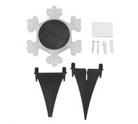 YULEESIYIP Decorazione di Fiocchi di Neve Solare Luce Giardino Leggero ip65 con Design Elegante per Il Percorso del Cortile (Luz cálida)