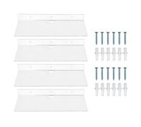 YULEESIYIP Scaffali galleggianti acrilici trasparenti a parete per scaffali montati Ornament Cosmetici da bagno per il soggiorno