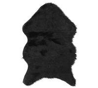 YULEESIYIP Tappeti Morbidi in Lana Artificiale Copertina di Copertura per Moquette Calda Tappeto per Il Soggiorno del Pavimento della Camera da Letto (Negro)