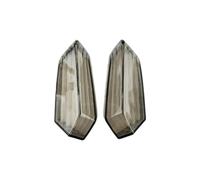 YULEGUDI Indicatori di Direzione Moto Compatibile Con Kawasaki Z 250 Z300 Z750 Ninja 300 EX300 NINJA 650 ER-6F ER-6N Indicatori Direzione Moto(Smoke lens cover)