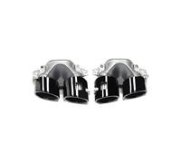 YULEGUDI Terminale di Scarico per Benz per W177 A35 C118 CLA35 X247 GLB35 A45S Refitting 2020+ Terminale di Scarico Marmitta Paraurti Posteriore Terminali di Scarico Tubo Ugello(Black Exhaust)