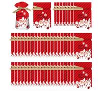 Yuletide Cord Pouches Diverse Dimension Volumes Labels For Celebration Events Infuse Festive Joy Versatile Seasonal Sacks Fabric Material Holders Miniature Distinctive Size Assorted Bright Tone