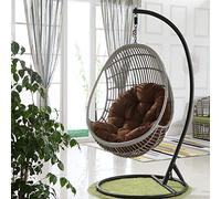 YULIAN Yuany Dondolo Uovo Cuscino Sedia con Sospensione Poltrona pensile Appeso Nido Stretto Addensare sospeso Back To Patio Giardino, 90,12 Mila Centimetri Grande Vendita (Senza Poltrona),F