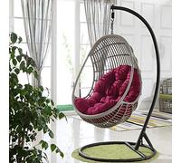 YULIAN Yuany Dondolo Uovo Cuscino Sedia con Sospensione Poltrona pensile Appeso Nido Stretto Addensare sospeso Back To Patio Giardino, 90,12 Mila Centimetri Grande Vendita (Senza Poltrona),H