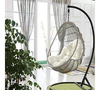 YULIAN Yuany Dondolo Uovo Cuscino Sedia con Sospensione Poltrona pensile Appeso Nido Stretto Addensare sospeso Back To Patio Giardino, 90,12 Mila Centimetri Grande Vendita (Senza Poltrona),Una