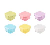 YULIAO 6 Pezzi Piccoli Contenitori per Alimenti con Coperchi, Contenitori Plastica Per Alimenti, Contenitori Plastica, Mini Contenitori per Alimenti (60ml)
