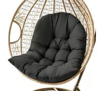 YuLiMirich Cuscino per poltrona sospesa in polyrattan e rattan, cuscino per poltrona sospesa per esterni, cuscino per poltrona sospesa per dondolo da giardino