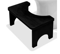 YuLiMirich Sgabello WC in legno di bambù per adulti, sgabello WC per movimenti intestinali migliorati, sgabello WC in legno pieghevole, sgabello per WC comodo da sedersi in bagno