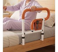 YuLiMirich Supporto per il letto per anziani, sponda per anziani, maniglia regolabile in altezza, con borsa antiscivolo, ausilio per alzarsi per anziani, persone disabili, donne incinte