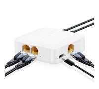 YuLinca Splitter Ethernet da 1 a 4 Gigabit, 100/1000 Mbps, hub di rete RJ45 Internet LAN splitter con cavo USB, per cavi Cat5/5e/6/7/8