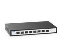 YuLinca Switch gestito a 8 porte 10Gbps SFP+, supporta moduli SFP 1G/2.5G/10G, larghezza di banda 160Gbps, desktop|Wallmount metallo Managed Fiber Switch